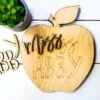 DIY Teacher Gifts | DIY Teacher Apple Sign | DIY Teacher Gifts Thank You | DIY Teacher Appreciation Gift | Teacher Gifts Personalized Sign