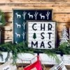 READY TO SHIP - Merry Christmas Sign | Farmhouse Winter Sign | Christmas Framed Sign