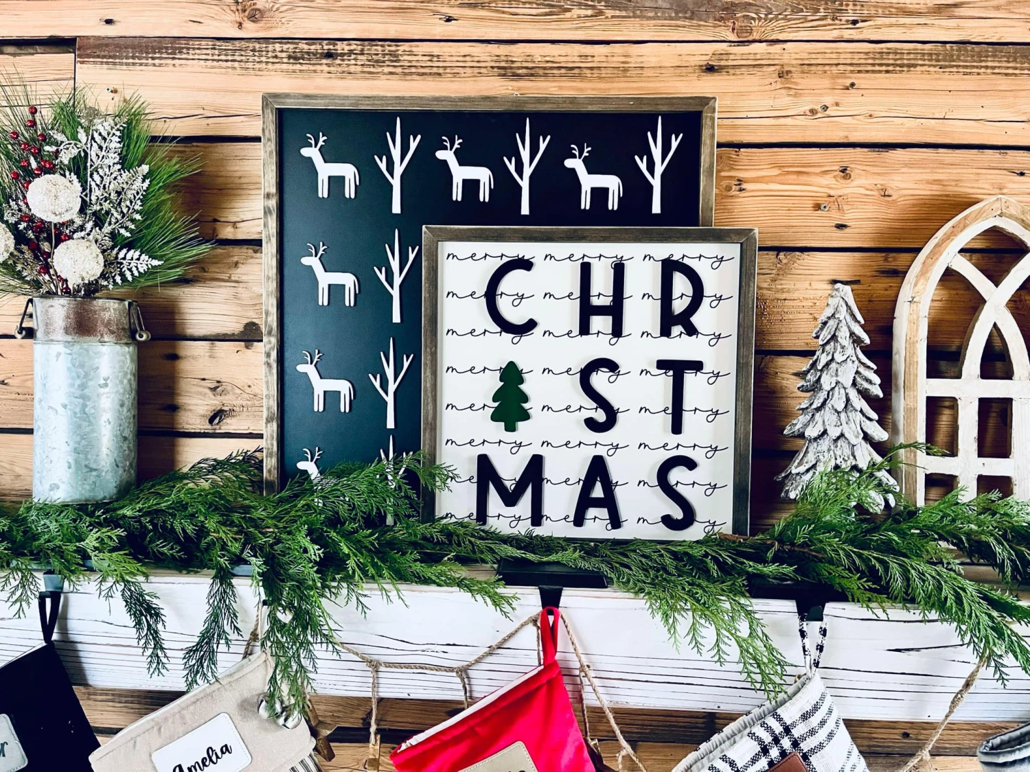 Merry Christmas Sign | Farmhouse Winter Sign | Christmas Framed Sign 1 Merry Christmas Sign | Farmhouse Winter Sign | Christmas Framed Sign