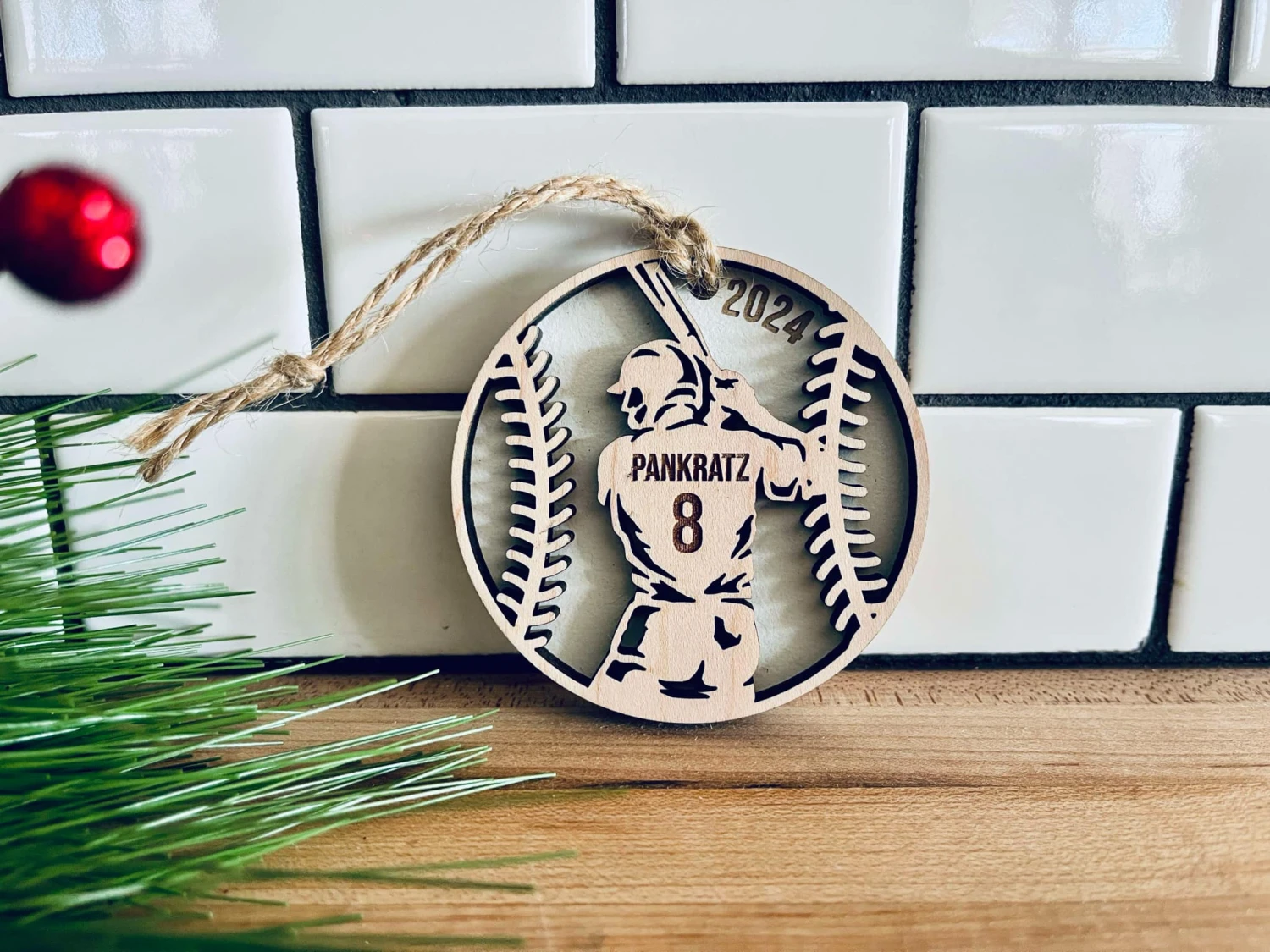 Personalized Sports Ornament | Custom Football Player Ornament | Kid's Yearly Christmas Ornament | Christmas Ornament For Kids 2 Personalized Sports Ornament | Custom Football Player Ornament | Kid's Yearly Christmas Ornament | Christmas Ornament For Kids - Image 2