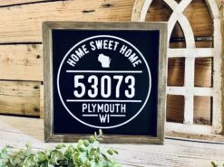 Custom Home Zip Code Sign | Personalized City & Zip Code Decor | Raised Lettering & Printed Background -The Farmer’s Wife WI Deals Store 1d753dc7 2a5a 4de3 884b 8a1b4236f366