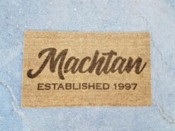Personalized Last Name Established Door Mat