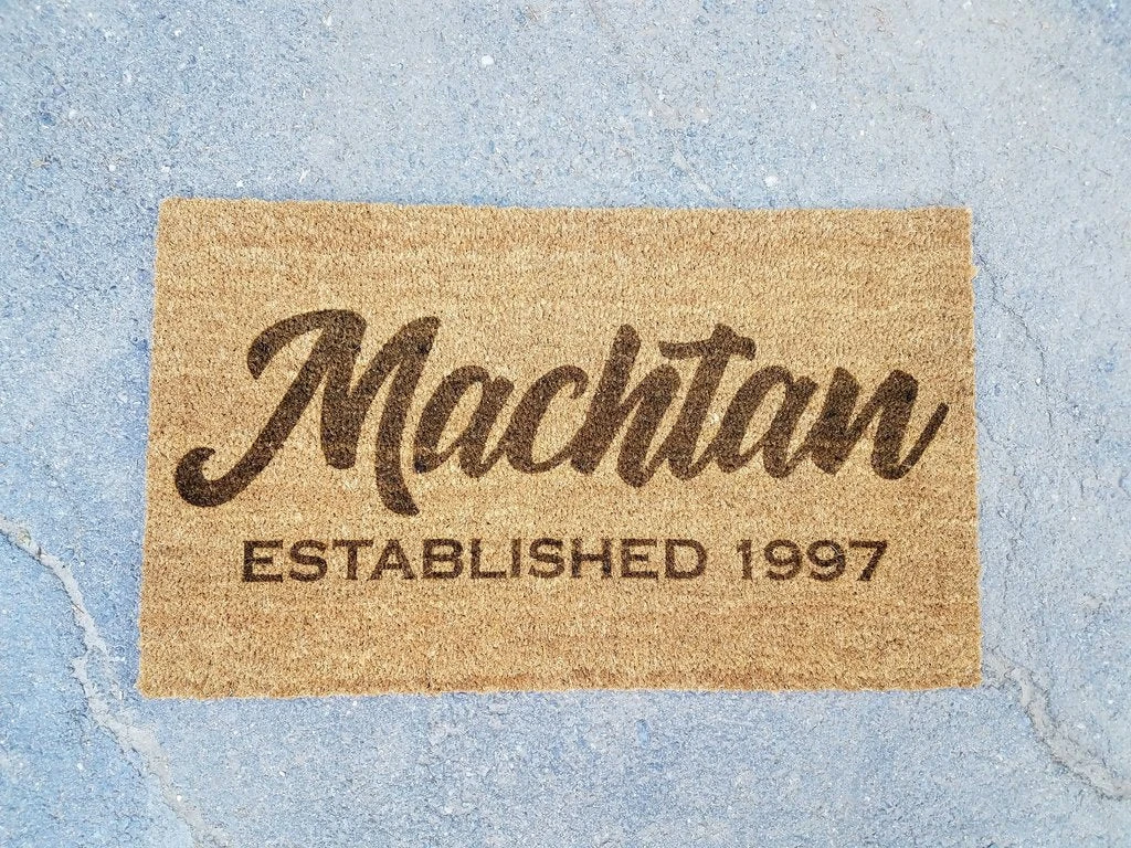 Personalized Last Name Established Door Mat 1 Personalized Last Name Established Door Mat