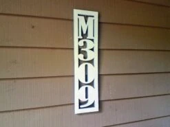 Custom Wood House Number Cutout