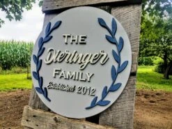 Personalized Established Last Name Laser Cut Sign -The Farmer’s Wife WI Deals Store 20180803 142410