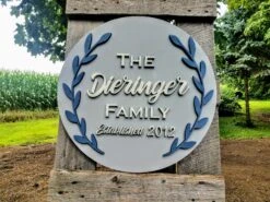 Personalized Established Last Name Laser Cut Sign -The Farmer’s Wife WI Deals Store 20180803 142446