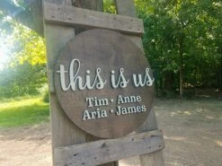 This Is Us Round Family Laser Cut Sign 6 This Is Us Round Family Laser Cut Sign -The Farmer’s Wife WI Deals Store 20180808 154003