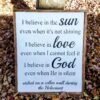 Handmade Custom Sign | I Believe In The Sun Holocaust Sign