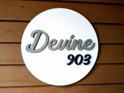 Custom Round 3D House Number Last Name Decor Cutout Sign 11 Custom Round 3D House Number Last Name Decor Cutout Sign -The Farmer’s Wife WI Deals Store 20181030 135257