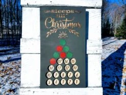 Handmade Wood Advent Calendar Christmas Tree Sign | Sleeps Until Christmas 10 Handmade Wood Advent Calendar Christmas Tree Sign | Sleeps Until Christmas -The Farmer’s Wife WI Deals Store 20181114 141110