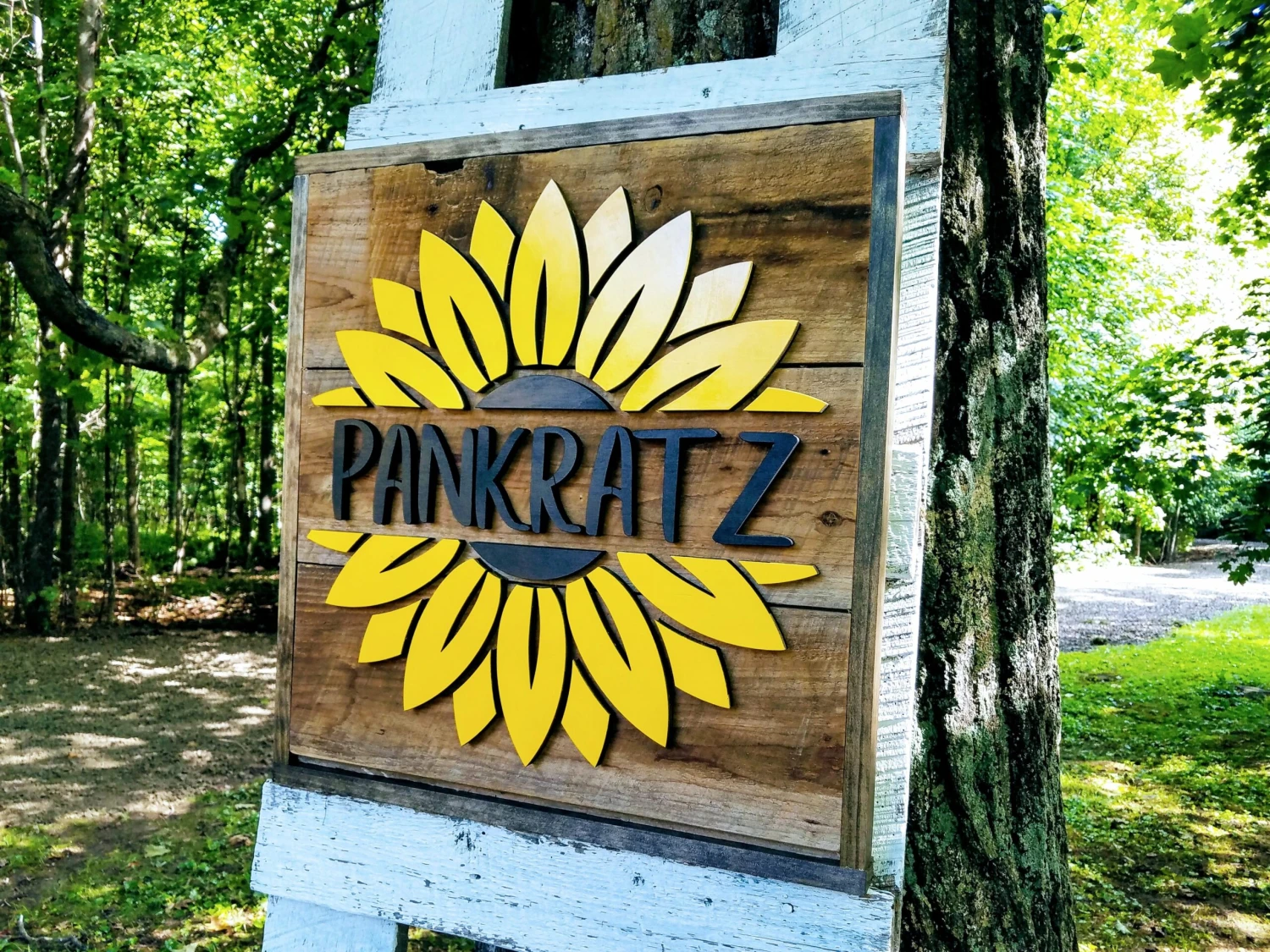 Sunflower Barn Board Sign | Handmade Custom Sign | Last Name Sign | Summer Home Decor 2 Sunflower Barn Board Sign | Handmade Custom Sign | Last Name Sign | Summer Home Decor - Image 2