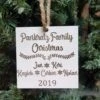 Farmhouse Christmas Ornament | Personalized Wood Christmas Ornament | Yearly Family Ornament