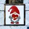 Valentine's Day Gnome Sign | Raised Farmhouse Sign | Valentine's Day Decor