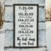 The Best Days Of Our Lives Sign | Personalized Raised Letter Family Sign