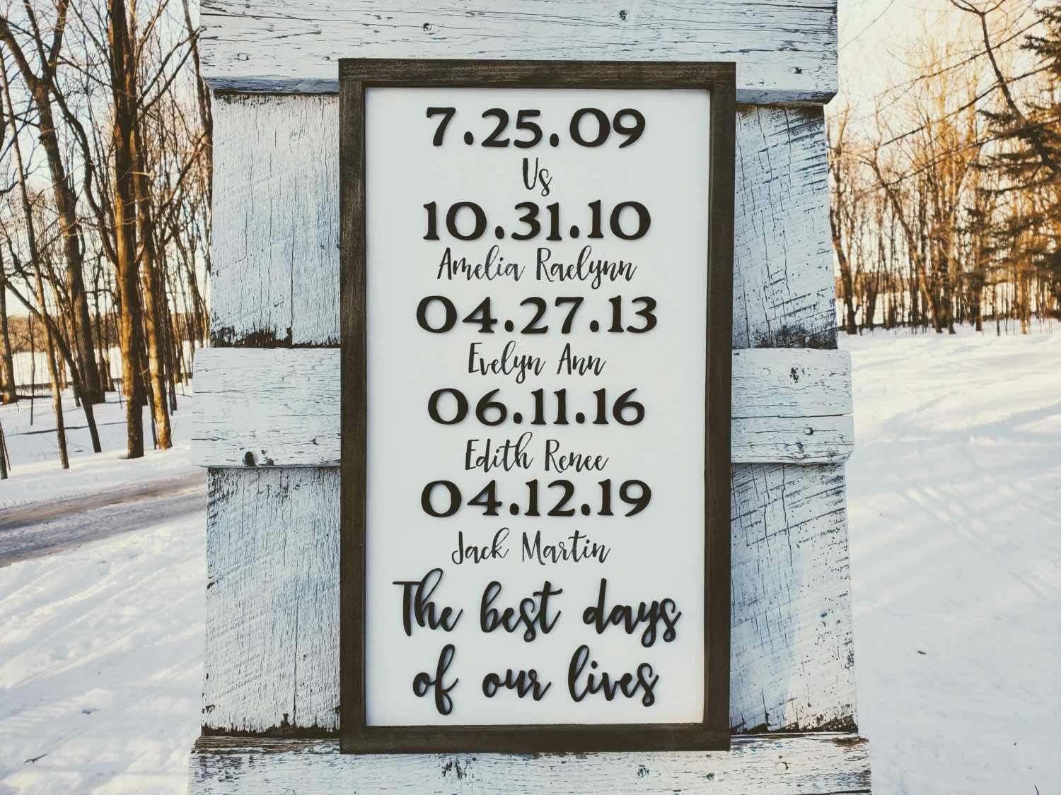 The Best Days Of Our Lives Sign | Personalized Raised Letter Family Sign 1 The Best Days Of Our Lives Sign | Personalized Raised Letter Family Sign