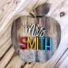 Teacher Gifts | Teacher Apple Sign | Teacher Gifts Thank You | Teacher Appreciation Gift | Teacher Gifts Personalized Sign