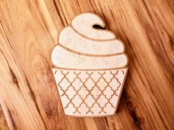 DIY Cupcake Wood Cutout Paint Kit | Cupcake Sign Paint Kit | Kids Paint Kit