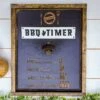 BBQ Timer | Funny Father's Day Gift | Bottle Opener Wood Sign