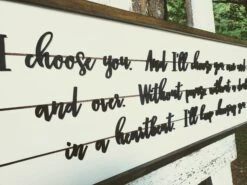 I Choose You Sign | Rustic Bedroom Decor | Shiplap Raised Letter Sign -The Farmer’s Wife WI Deals Store 20200612 153718
