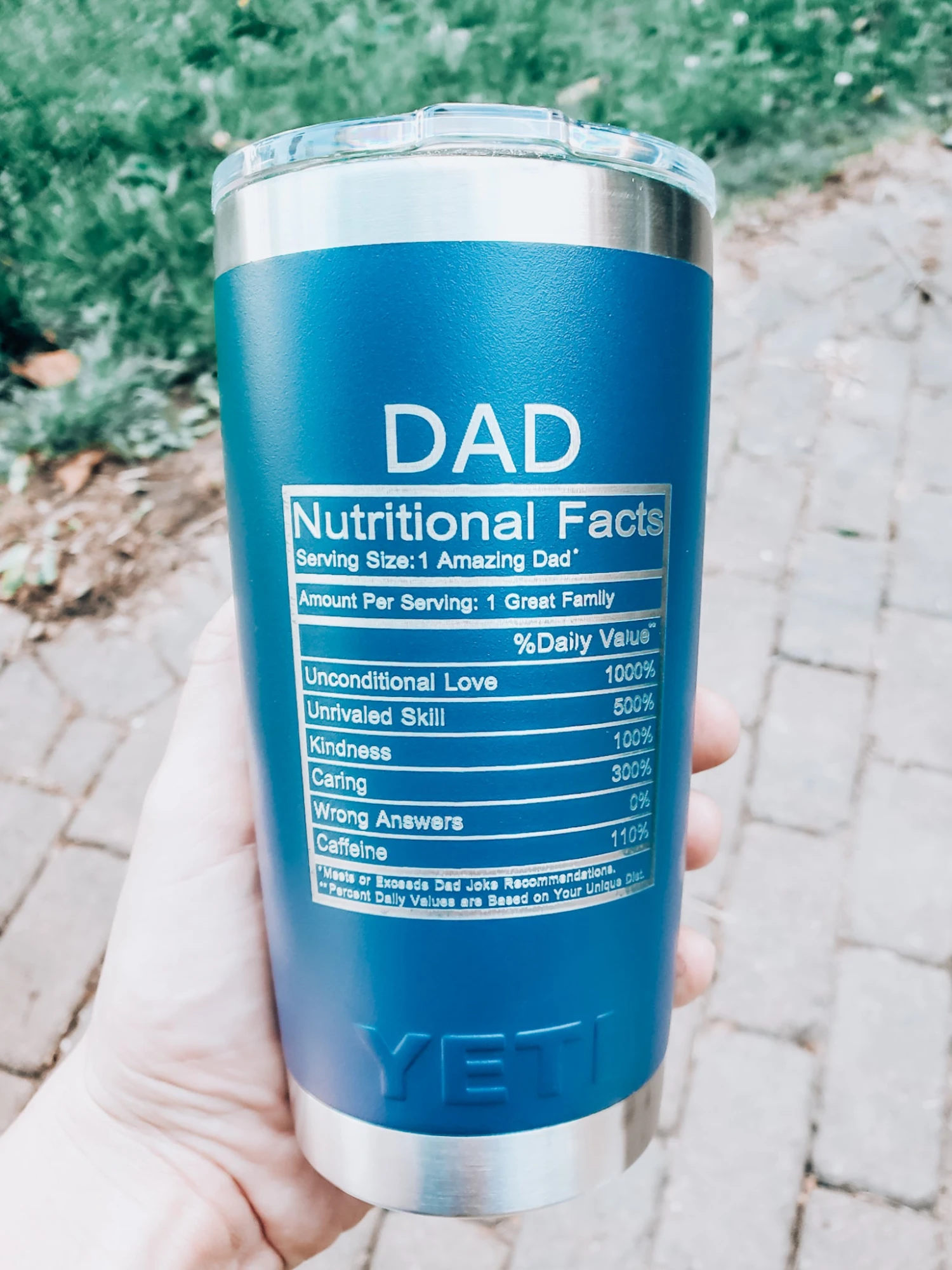 Dad Nutritional Information Yeti Mug - Funny Father's Day Gift 1 Dad Nutritional Information Yeti Mug - Funny Father's Day Gift
