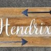 Reclaimed Wood Child Name Sign | Rustic Children's Bedroom Decor