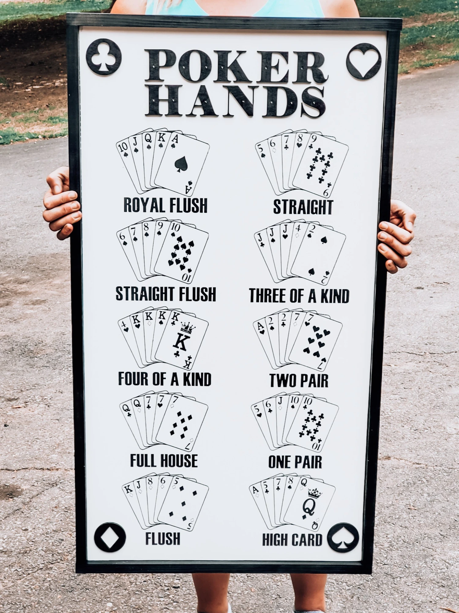 Poker Sign | Poker Hands | Poker Room Decor | Poker Hands Wall Art 1 Poker Sign | Poker Hands | Poker Room Decor | Poker Hands Wall Art