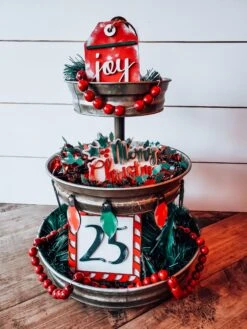 Tiered Tray Decor Christmas | Tiered Tray Decor | Tiered Tray Decor Bundle | Tiered Tray Signs | Tiered Tray DIY Kit