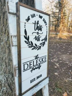 Personalized Last Name Sign | Raised Lettering This Is Us Sign With Shiplap -The Farmer’s Wife WI Deals Store 20201121 151900