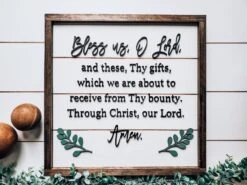 Prayer Sign For Dining Room | Bless Us O Lord Sign | Shiplap Sign 8 Prayer Sign For Dining Room | Bless Us O Lord Sign | Shiplap Sign -The Farmer’s Wife WI Deals Store 20201212 093321 1