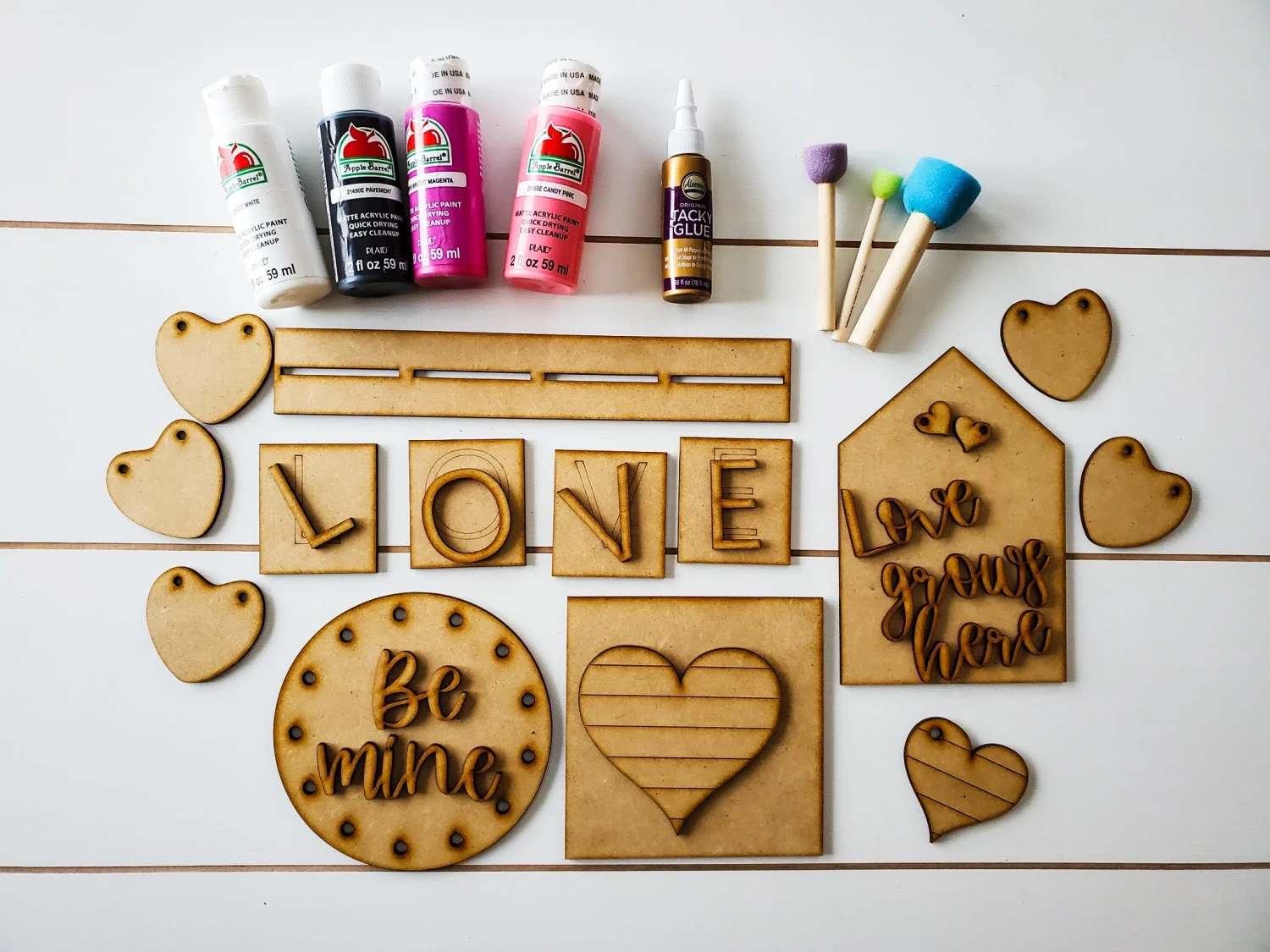 Tiered Tray Decor Valentine's Day Mini Signs | Tiered Tray Decor | Tiered Tray Decor Bundle | Tiered Tray Signs | Tier Tray DIY Kit 3 Tiered Tray Decor Valentine's Day Mini Signs | Tiered Tray Decor | Tiered Tray Decor Bundle | Tiered Tray Signs | Tier Tray DIY Kit - Image 3