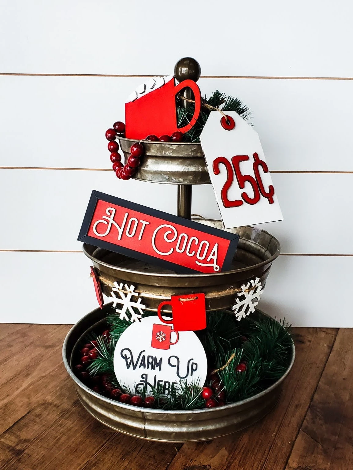 Tiered Tray Decor Winter Mini Signs | Hot Cocoa Tiered Tray Decor | Tiered Tray Decor Bundle | Tiered Tray Signs | Tier Tray DIY Kit 1 Tiered Tray Decor Winter Mini Signs | Hot Cocoa Tiered Tray Decor | Tiered Tray Decor Bundle | Tiered Tray Signs | Tier Tray DIY Kit
