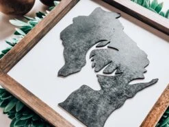 Wisconsin Deer Sign With 3D Cutout -The Farmer’s Wife WI Deals Store 20210115 122939