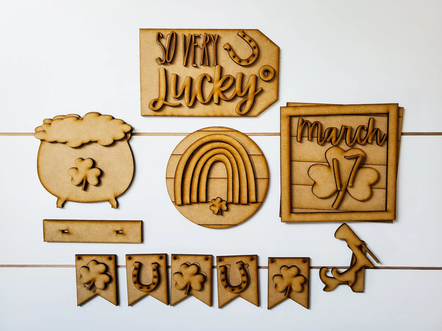 St. Patrick's Day Tiered Tray Decor | St. Patty's Day Tiered Tray Decor | Tiered Tray Decor Bundle | Tiered Tray Signs | Tiered Tray DIY Kit 2 St. Patrick's Day Tiered Tray Decor | St. Patty's Day Tiered Tray Decor | Tiered Tray Decor Bundle | Tiered Tray Signs | Tiered Tray DIY Kit - Image 2