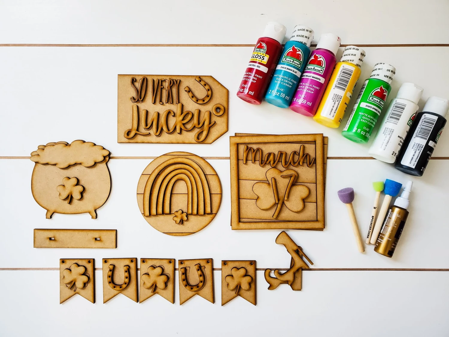 St. Patrick's Day Tiered Tray Decor | St. Patty's Day Tiered Tray Decor | Tiered Tray Decor Bundle | Tiered Tray Signs | Tiered Tray DIY Kit 3 St. Patrick's Day Tiered Tray Decor | St. Patty's Day Tiered Tray Decor | Tiered Tray Decor Bundle | Tiered Tray Signs | Tiered Tray DIY Kit - Image 3