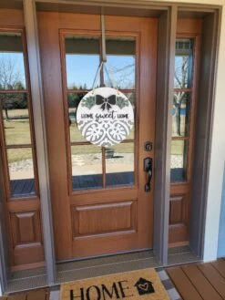 Home Sweet Home Front Door Sign | Round Porch Door Hanger Sign | Farmhouse Porch Sign 11 Home Sweet Home Front Door Sign | Round Porch Door Hanger Sign | Farmhouse Porch Sign -The Farmer’s Wife WI Deals Store 20210329 151012