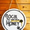 Bee Decor | Bee Honey Decor | Round Sign | Summer Decor | Local Farm Fresh Honey Sign
