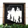 Arizona State Cactus Sign With 3D Cutout