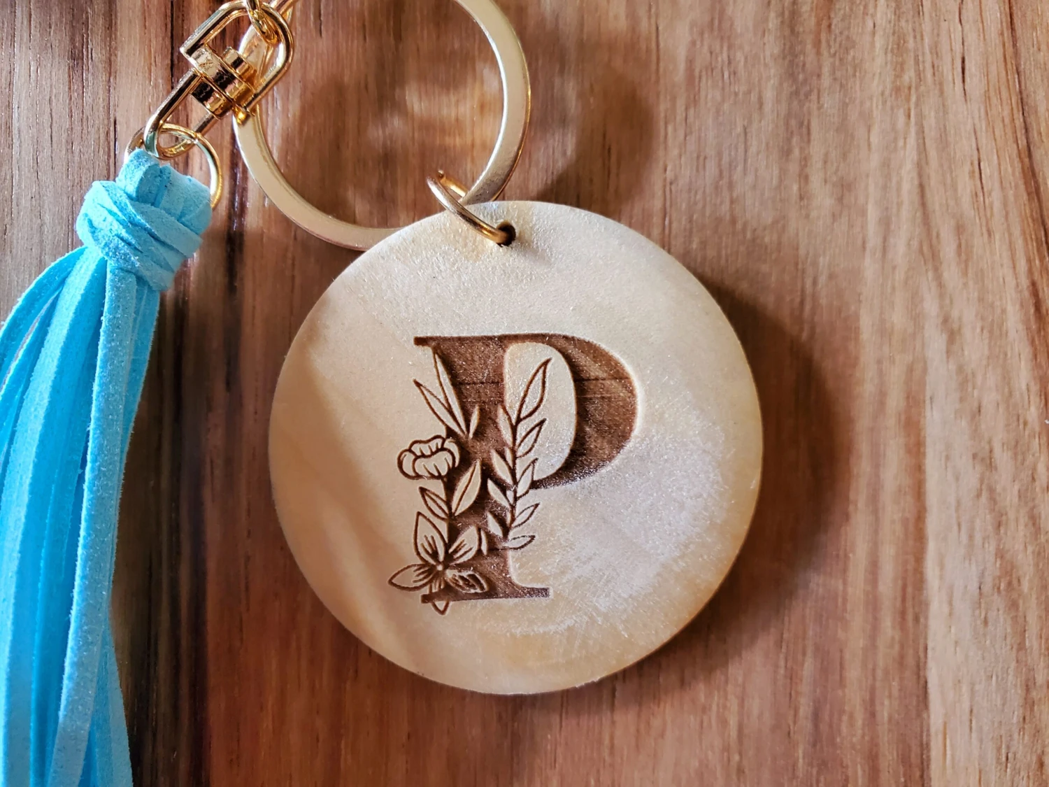 Silicone Bead Wristlet With Flower Initial | Bangle Key Ring With Suede Tassel | Bracelet Keychain | Custom Silicone Bangle Keyring 4 Silicone Bead Wristlet With Flower Initial | Bangle Key Ring With Suede Tassel | Bracelet Keychain | Custom Silicone Bangle Keyring - Image 4