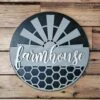 Farmhouse Sign | Farmhouse Front Door Sign | Round Welcome Sign