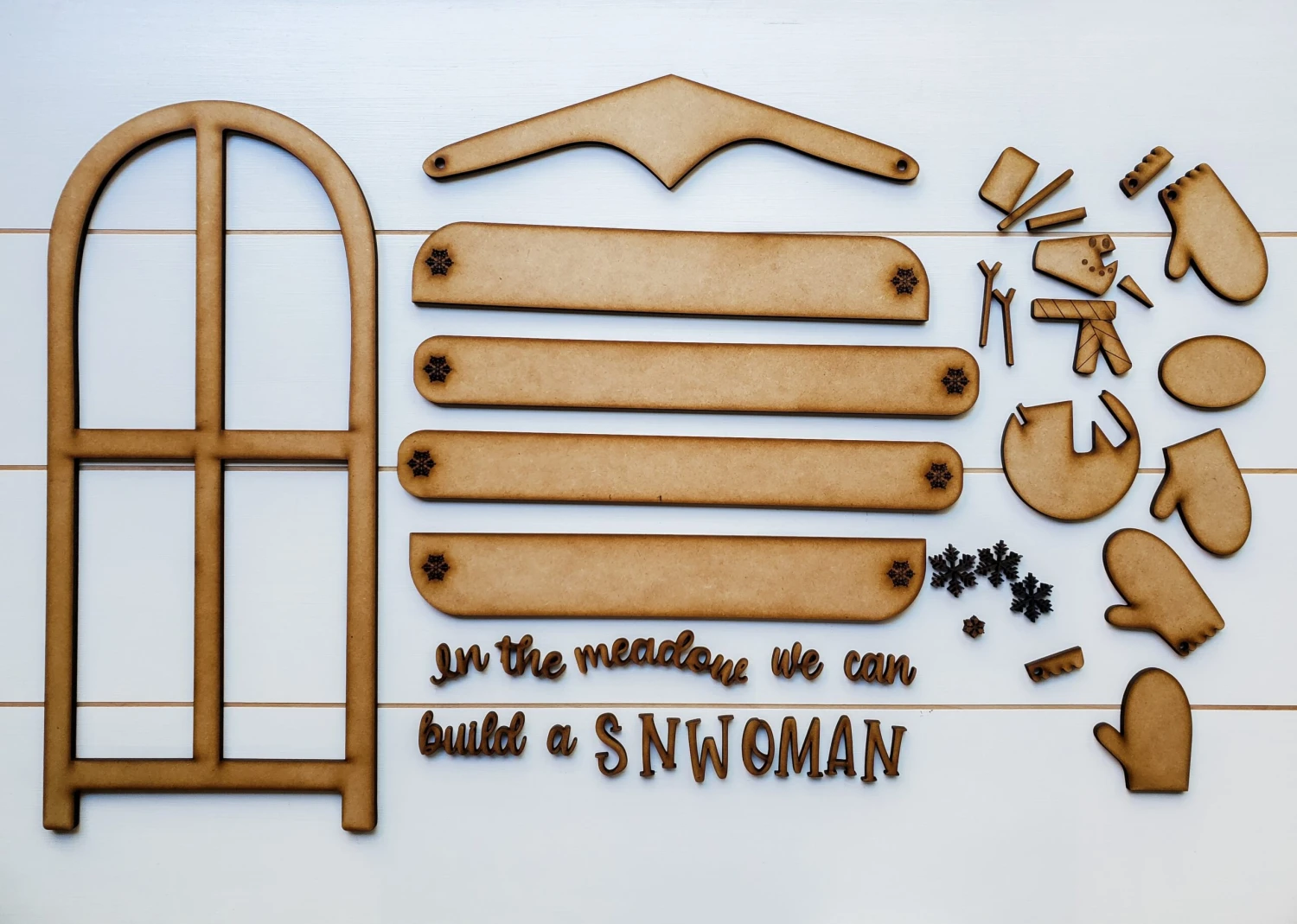 Winter Sled DIY Sign Kit | DIY Paint Party Set 3 Winter Sled DIY Sign Kit | DIY Paint Party Set - Image 3