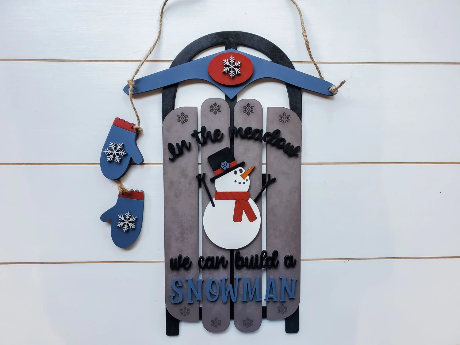 Winter Sled DIY Sign Kit | DIY Paint Party Set 2 Winter Sled DIY Sign Kit | DIY Paint Party Set - Image 2
