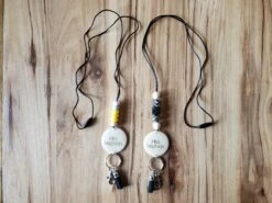 Silicone Bead Lanyard With Engraved Pendant | Lanyard Key Ring With Suede Tassel | Custom Silicone Lanyard Keyring -The Farmer’s Wife WI Deals Store 20211027 104542