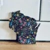 Wisconsin Wildflower Magnet | Colorful Floral Pattern On Black | Boho Fridge Magnet | Wildflower Gift Or Souvenir