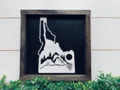 Idaho State Sign With 3D Cutout