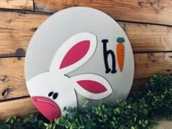 Easter Bunny DIY Sign Kit | DIY Paint Party Set | Spring Round Door Hanger Sign -The Farmer’s Wife WI Deals Store 273596508 4815565118500621 5239234504269303188 n