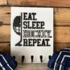 Hockey Sports Medal Display | Eat Sleep Hockey Repeat | Sports Medal Hanger