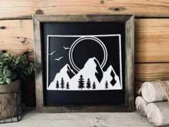 Colorado Wall Art | Colorado Mountain Wood Sign