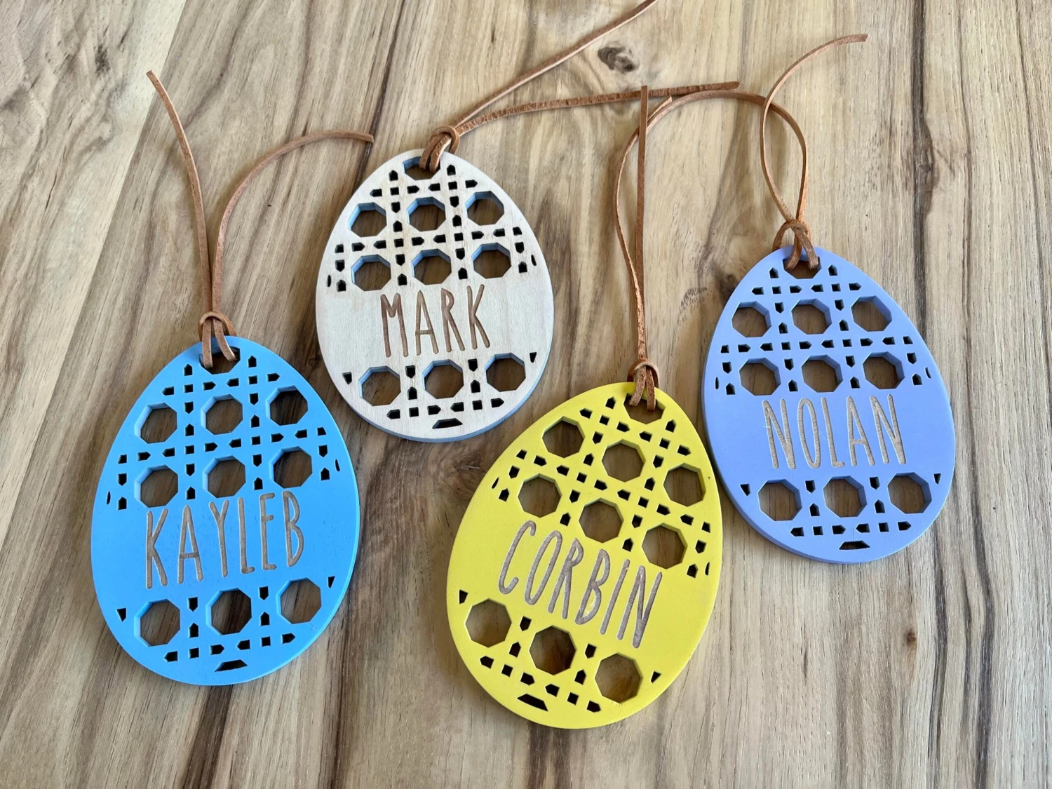 Easter Basket Name Tag | Personalized Wood Easter Rattan Design | Engraved Name Tag 1 Easter Basket Name Tag | Personalized Wood Easter Rattan Design | Engraved Name Tag