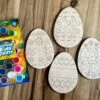 DIY Easter Egg Wood Cutout Paint Kit | Easter Basket Gift Paint Kit | Kids Paint Kit