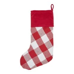 Annie Red Check Stocking With Personalized Leather Patch 11 Annie Red Check Stocking With Personalized Leather Patch -The Farmer’s Wife WI Deals Store 28f49763a7e28cbb148b21dec6b659c6a1baf98343d9ef2b2270544a932a4a6d